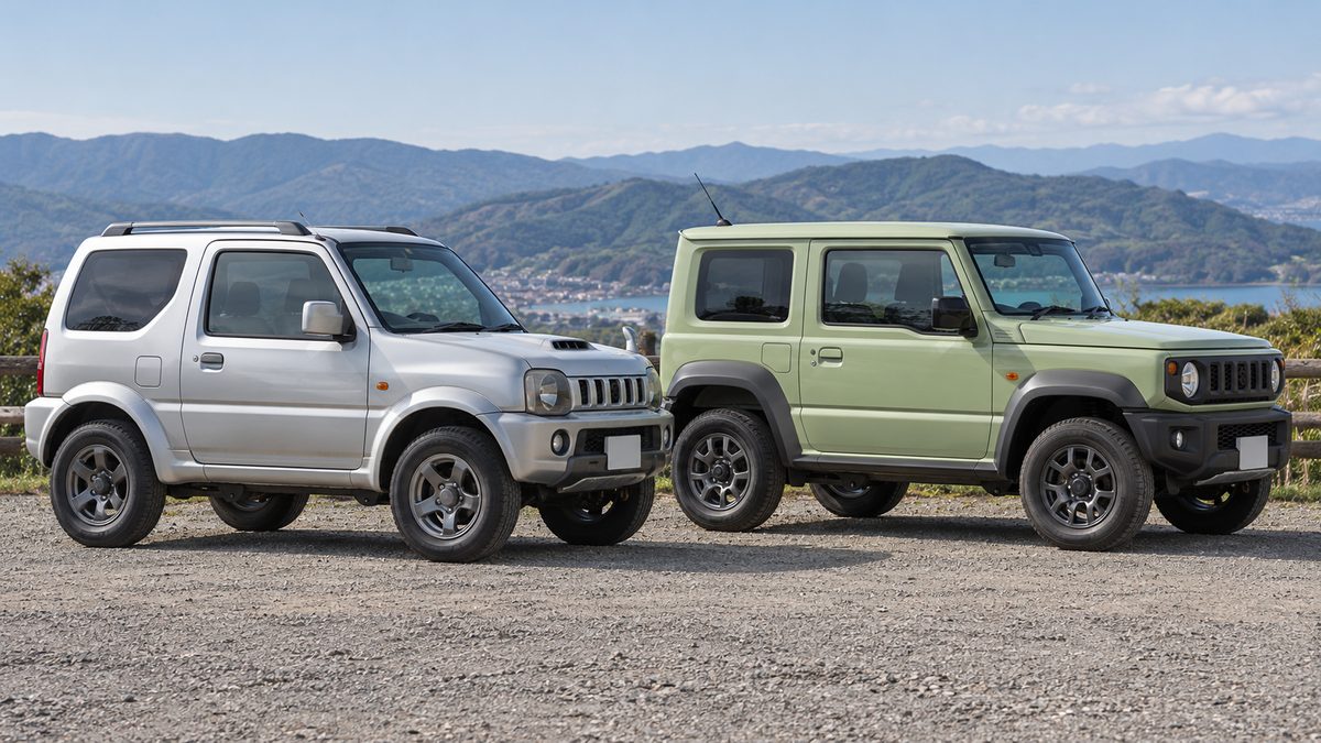 Suzuki Jimny в старом кузове JB23 и в новом кузове JB64
